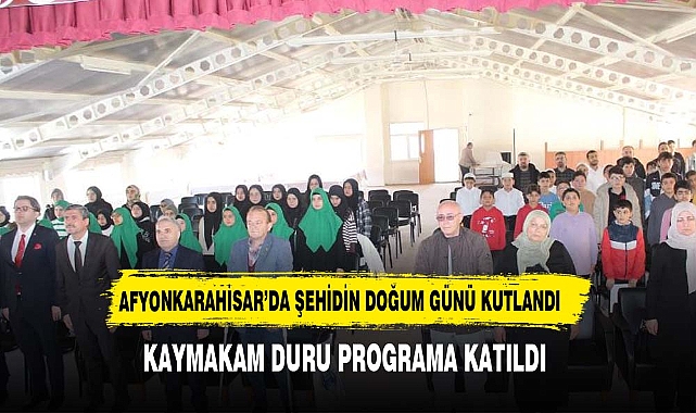 Afyonkrahisarlılar şehidini unutmadı
