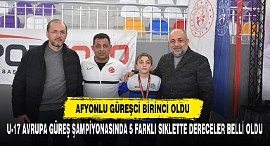 Afyonlu Güreşci Birinci Oldu