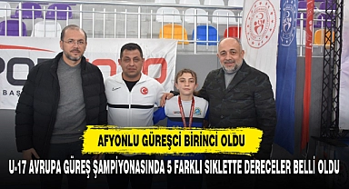 Afyonlu Güreşci Birinci Oldu