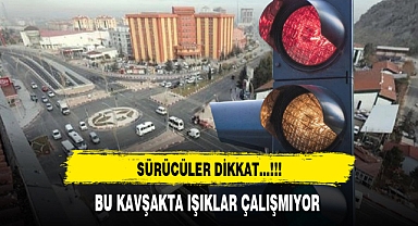 Afyonlu Sürücüler Dikkat Bu Kavşakta Trafik Işıkları Çalışmıyor