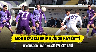 Afyonspor Ligde 10. Sıraya Geriledi
