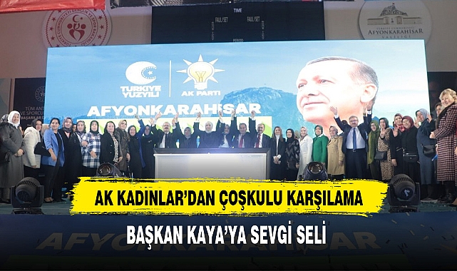 AK Kadınlardan Başkan Kaya'ya Sevgi Seli