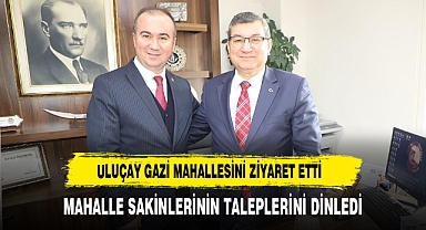 AK Parti Afyonkarahisar Belediye Başkan Adayı Uluçay, Gazi Mahallesini ziyaret etti