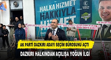 AK Parti Belediye Başkan Adayı Fatih Çiçek Seçim Bürosunu Açtı