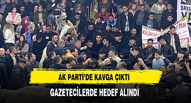 İki Grup Arasında Çıkan Kavgada Gazetecilerde Arada Kaldı