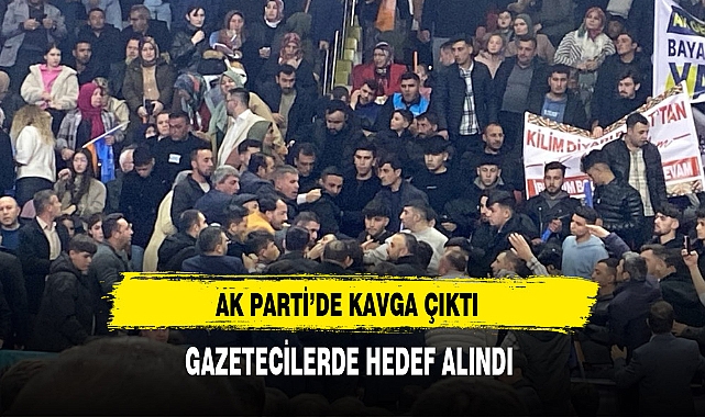 İki Grup Arasında Çıkan Kavgada Gazetecilerde Arada Kaldı