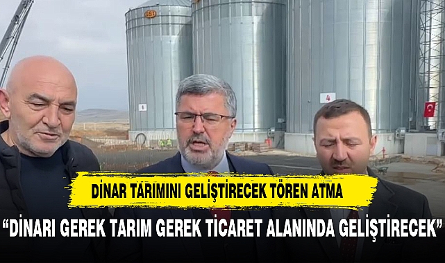 AK Parti Milletvekili Ali Özkaya, Dinar'da Lisanslı Depo İnşaatının Temelini Attı