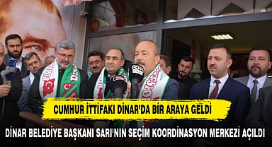AK PARTİ VE MHP'Yİ BİR ARAYA GETİREN SEÇİM KOORDİNASYON MERKEZİ AÇILIŞI