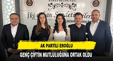 AK Partili Eroğlu Genç Çiftin Mutluluğuna Ortak Oldu