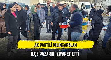 AK Partili Kılınçarslan İlçe Pazarını Ziyaret Etti