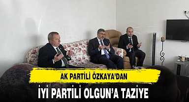 AK Partili Özkaya'dan İYİ Partili Olgun'a Taziye Ziyareti