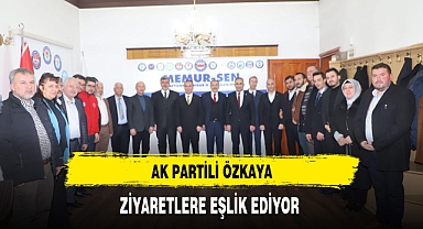 AK Partili Özkaya Seçim Bölgesinde Ziyaretlere Eşlik Ediyor