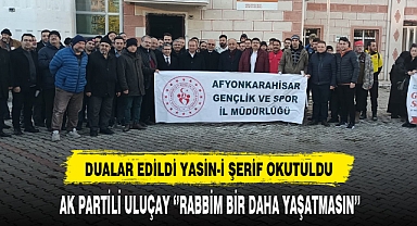 AK Partili Uluçay ''Rabbim Bir Daha Yaşatmasın''