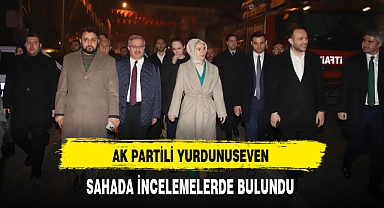 AK Partili Yurdunuseven Miting Alanında İncelemelerde Bulundu