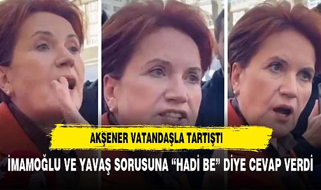 AKŞENER'DEN VATANDAŞIN YAVAŞ VE İMAMOĞLU SORUSUNA TEPKİ: HADİ BE