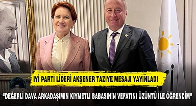 AKŞENER TAZİYE MESAJI YAYINLADI