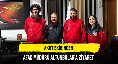 AKUT Ekibinden AFAD Müdürü Altunbulak'a Ziyaret