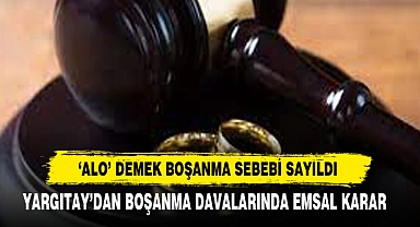 'Alo' Demek Boşanma Sebebi Sayıldı