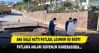 Ana İsale Hattı Patladı, Lojmanı Su Bastı!