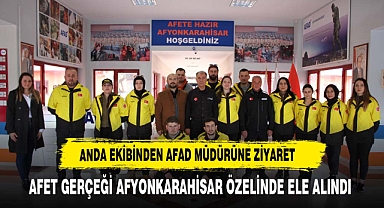 ANDA Afyonkarahisar İl Temsilciliği'nden AFAD İl Müdürü Altunbulak'a ziyaret.