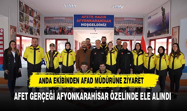 ANDA Afyonkarahisar İl Temsilciliği'nden AFAD İl Müdürü Altunbulak'a ziyaret.