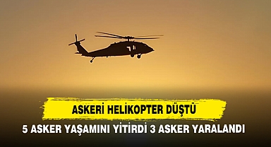 Askeri Helikopter Düştü