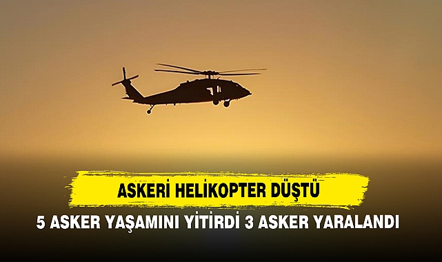 Askeri Helikopter Düştü