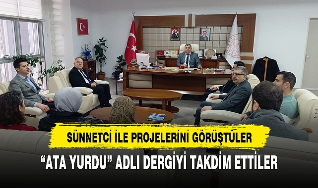 "ATA YURDU" ADLI DERGİYİ TAKDİM ETTİLER