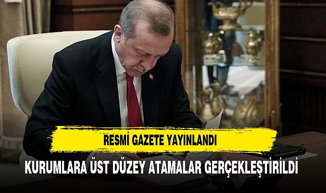 Atama kararları Resmi Gazete'de