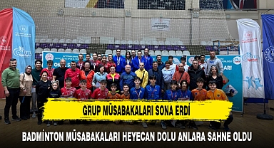 BADMİNTON MÜSABAKALARI HEYECAN DOLU ANLARA SAHNE OLDU