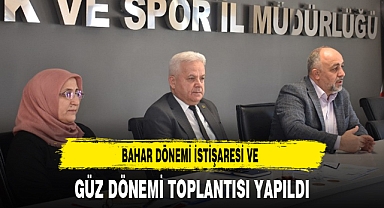 BAHAR DÖNEMİ İSTİŞARESİ VE GÜZ DÖNEMİ TOPLANTISI YAPILDI