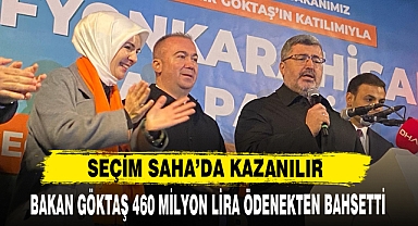 BAKAN GÖKTAŞ 460 MİLYON LİRA ÖDENEKTEN BAHSETTİ