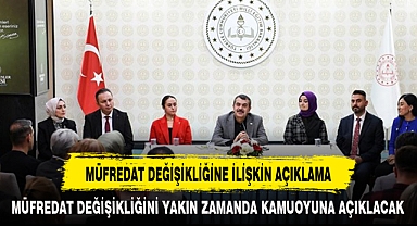 BAKAN TEKİN'DEN 'MÜFREDAT DEĞİŞİKLİĞİ'