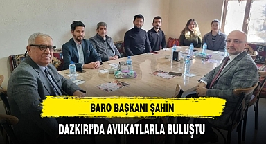 Baro Başkanı Şahin Dazkırı'da Avukatlarla Buluştu