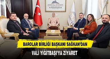 Barolar Birliği Başkanı Sağkan'dan Vali Yiğitbaşı'ya Ziyaret