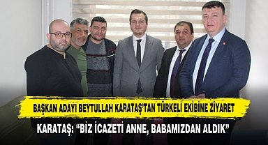 Başkan Adayı Beytullah Karataş'tan Türkeli Ekibine Ziyaret