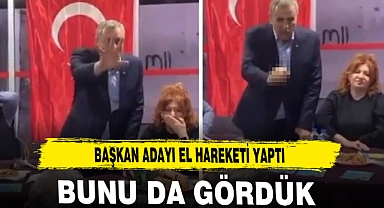 BAŞKAN ADAYI EL HAREKETİ YAPTI