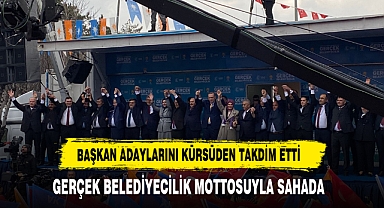 BAŞKAN ADAYLARINI KÜRSÜDEN TAKDİM ETTİ