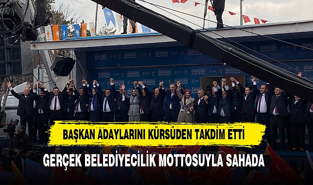 BAŞKAN ADAYLARINI KÜRSÜDEN TAKDİM ETTİ