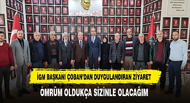 BAŞKAN ÇOBAN’DAN DUYGULANDIRAN ZİYARET