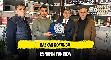 Başkan Koyuncu Esnafın Yanında