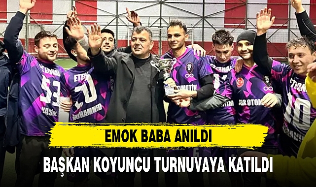 BAŞKAN KOYUNCU TURNUVAYA KATILDI
