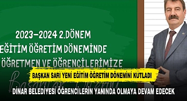 BAŞKAN SARI YENİ EĞİTİM DÖNEMİ İLE İLGİLİ MESAJ YAYINLADI