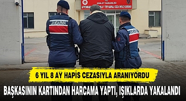 BAŞKASININ KARTINDAN HARCAMA YAPTI, IŞIKLARDA YAKALANDI