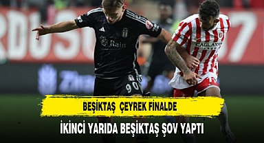 Beşiktaş, Antalyaspor'u 2-1 yenerek çeyrek finale yükseldi