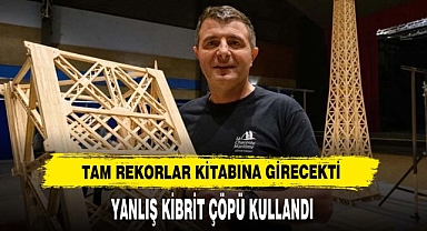 Bir hatası yüzünden Guinness Dünya Rekorlar kitabına giremedi