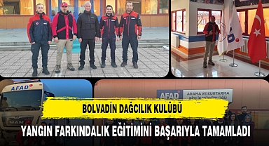 BOLVADİN DAĞCILIK KULÜBÜ, YANGIN FARKINDALIK EĞİTİMİNİ BAŞARIYLA TAMAMLADI