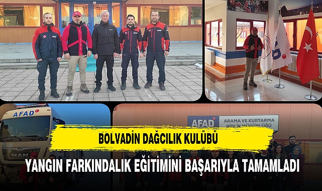 BOLVADİN DAĞCILIK KULÜBÜ, YANGIN FARKINDALIK EĞİTİMİNİ BAŞARIYLA TAMAMLADI