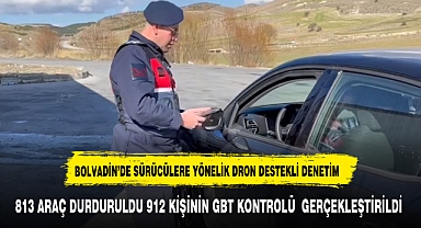 BOLVADİN’DE SÜRÜCÜLERE YÖNELİK DRON DESTEKLİ DENETİM