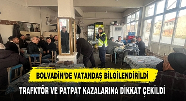 Bolvadin'de Traktör ve Patpat Kazalarına Dikkat Çekildi
